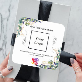 ユーカリのビジネスロゴ名instagramハッシュタグ スクエアシール