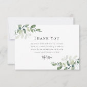 ユーカリのブライズシャワー サンキューカード (正面)