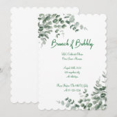 ユーカリのブライダルシャワー招待状 招待状 (正面/裏面)