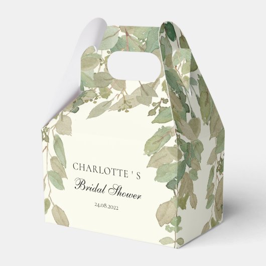 ユーカリのブライダルシャワー フェイバーボックス (正面サイド)