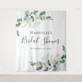 ユーカリのブライダルシャワー フォトブース 背景 タペストリー (正面)