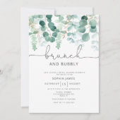 ユーカリのブランチとバブルリーの招待状 招待状 (正面)