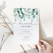 ユーカリのブランチとバブルリーの招待状 招待状