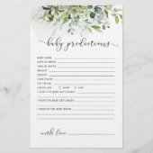 ユーカリのベビーの赤ちゃんシャワー予測 (正面)