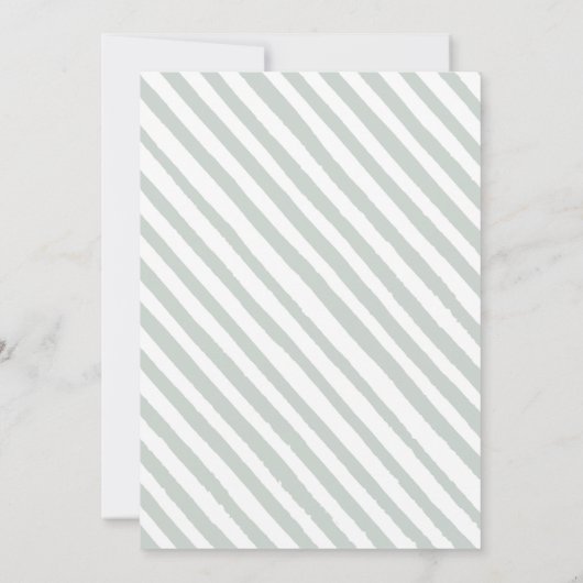 ユーカリのベビーガールの服シャワーの招待状 招待状 (裏面)