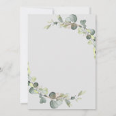 ユーカリのベビーシャワー招待状 招待状 (裏面)