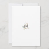 ユーカリのボタニカル水彩画 ブライダルシャワー 招待状 (裏面)