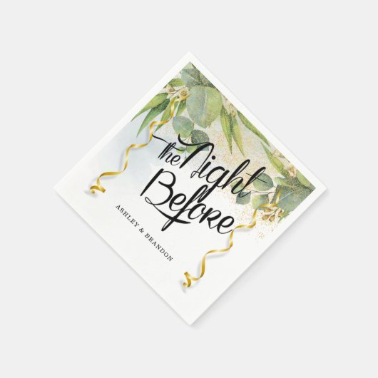 ユーカリのリハーサルの前の夜 スタンダードカクテルナプキン (角)