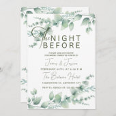 ユーカリのリハ結婚ーサル前の夜 招待状 (正面/裏面)