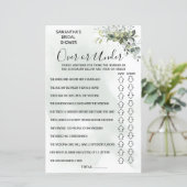 ユーカリの上またはシャワーのバイリンガルゲーム (スタンド正面)