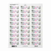 ユーカリの住所を書いた可愛いブルーゾウ ラベル (フルシート)