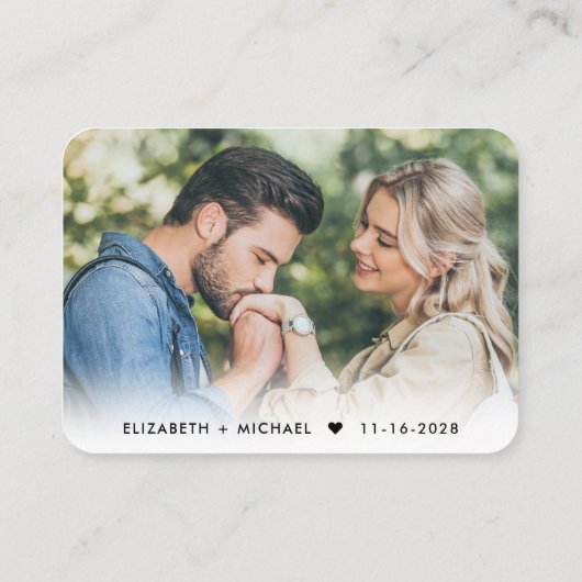 ユーカリの写真QRコード結婚式出欠確認カード エンクロージャーカード (裏面)