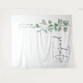 ユーカリの卒業写真背景 タペストリー (正面(横))