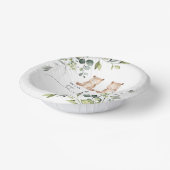 ユーカリの双子は赤ちゃんシャワーを持つ ペーパーボウル (傾斜あり)