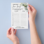 ユーカリの名前は愛する歌シャワーゲームカード チラシ (ハンドル)