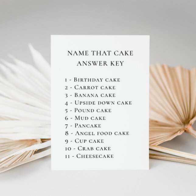 ユーカリの名前ザケーキブライダルシャワーゲーム (クリエイターアップロード済み)