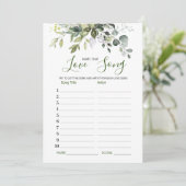 ユーカリの名前ザラブソングブライダルゲームカード 招待状 (スタンド正面)