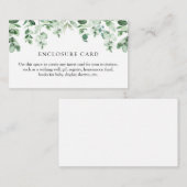 ユーカリの囲いカード エンクロージャーカード (正面/裏面)