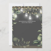 ユーカリの国の庭のひも灯灰色の金ゴールド セーブザデート (裏面)