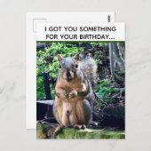 ユーカリの実のジョーク 誕生日おめでとう ポストカード (正面/裏面)