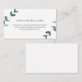 ユーカリの封筒カード エンクロージャーカード (正面/裏面)