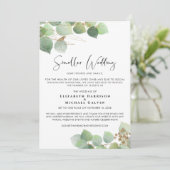 ユーカリの小さな縮小結婚式 案内状 (スタンド正面)