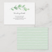 ユーカリの庭の水色 | ウィッシングウェルカード エンクロージャーカード (正面/裏面)