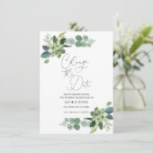 ユーカリの延期結婚式のお知らせ 招待状 (スタンド正面)