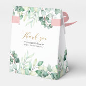 ユーカリの愛を振りかけるありがとう赤ちゃんシャワー フェイバーボックス (裏面サイド)