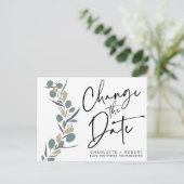 ユーカリの日結婚付の変更を最小化 案内ポストカード (スタンド正面)