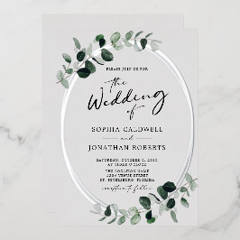 ユーカリの書結婚道 箔招待状