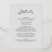 ユーカリの書結婚道 箔招待状 (裏面)