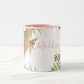 ユーカリの木に水彩カワイトコアラベア ツートーンマグカップ (中央)