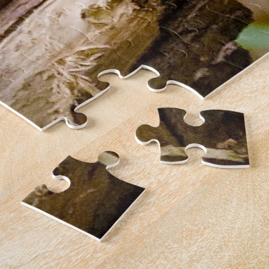 ユーカリの木の上に、かわいいコアラクマとベビーが座っています。 ジグソーパズル (側面)