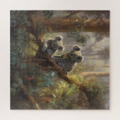 ユーカリの木の植物界の奇妙なコアラ ジグソーパズル (横)