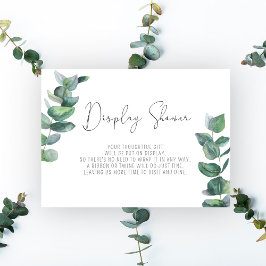 ユーカリの枝 - ディスプレイシャワー エンクロージャーカード
