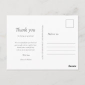 ユーカリの森のウェディング サンクス ポストカード (裏面)