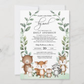 ユーカリの森のベイビーシャワー By Mail Quarantine 招待状 (正面)