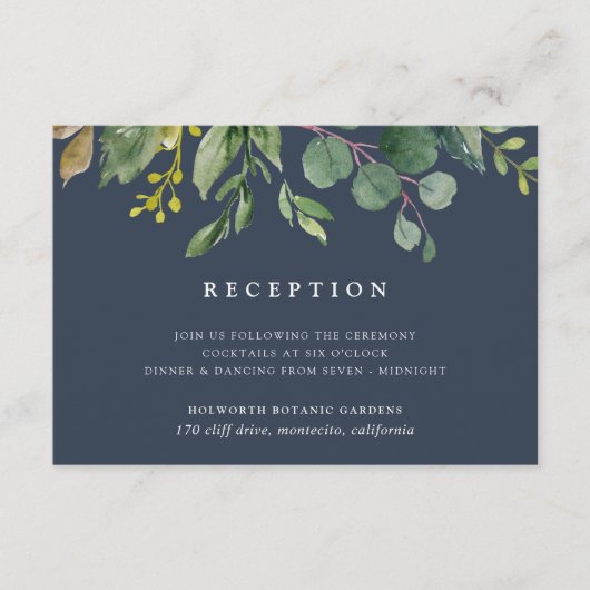 ユーカリの森の受付カード エンクロージャーカード (正面)