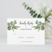 ユーカリの森の結婚式RSVP 出欠カード (スタンド正面)