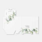 ユーカリの植物の葉の花嫁のシャワーパーティー フェイバーボックス (折り畳みなし)