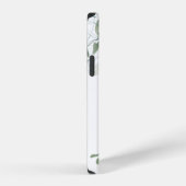 ユーカリの植物モノグラム iPhoneケース (右側面)