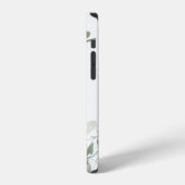 ユーカリの植物モノグラム iPhoneケース (左側面)