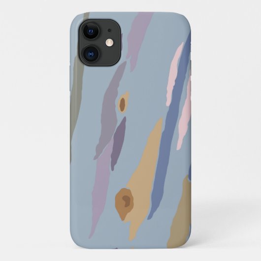 ユーカリの樹皮ブルー Case-Mate iPhoneケース (裏面)