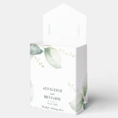 ユーカリの水の色の緑結婚の緑の感謝 フェイバーボックス (オープン)