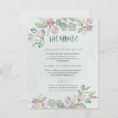 ユーカリの水の色ほこりっぽい青い緑 エンクロージャーカード (正面/裏面)