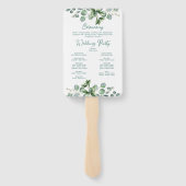 ユーカリの水の色サージエメラルドグリーンプログラム ハンドファン (裏面)