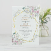 ユーカリの水の色ジオライン結婚ズ 招待状 (スタンド正面)