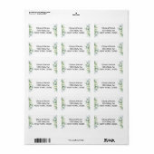 ユーカリの水彩グリニーリー ラベル (フルシート)
