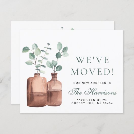 ユーカリの水彩画を動かした (正面/裏面)